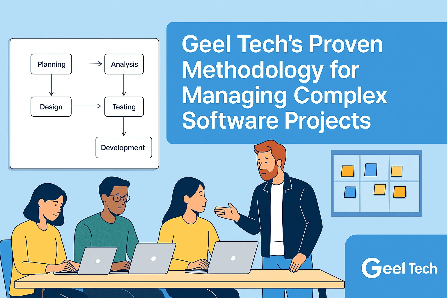 Geel Tech’s Methodology for Managing Large-Scale Tech Projects in Jordan