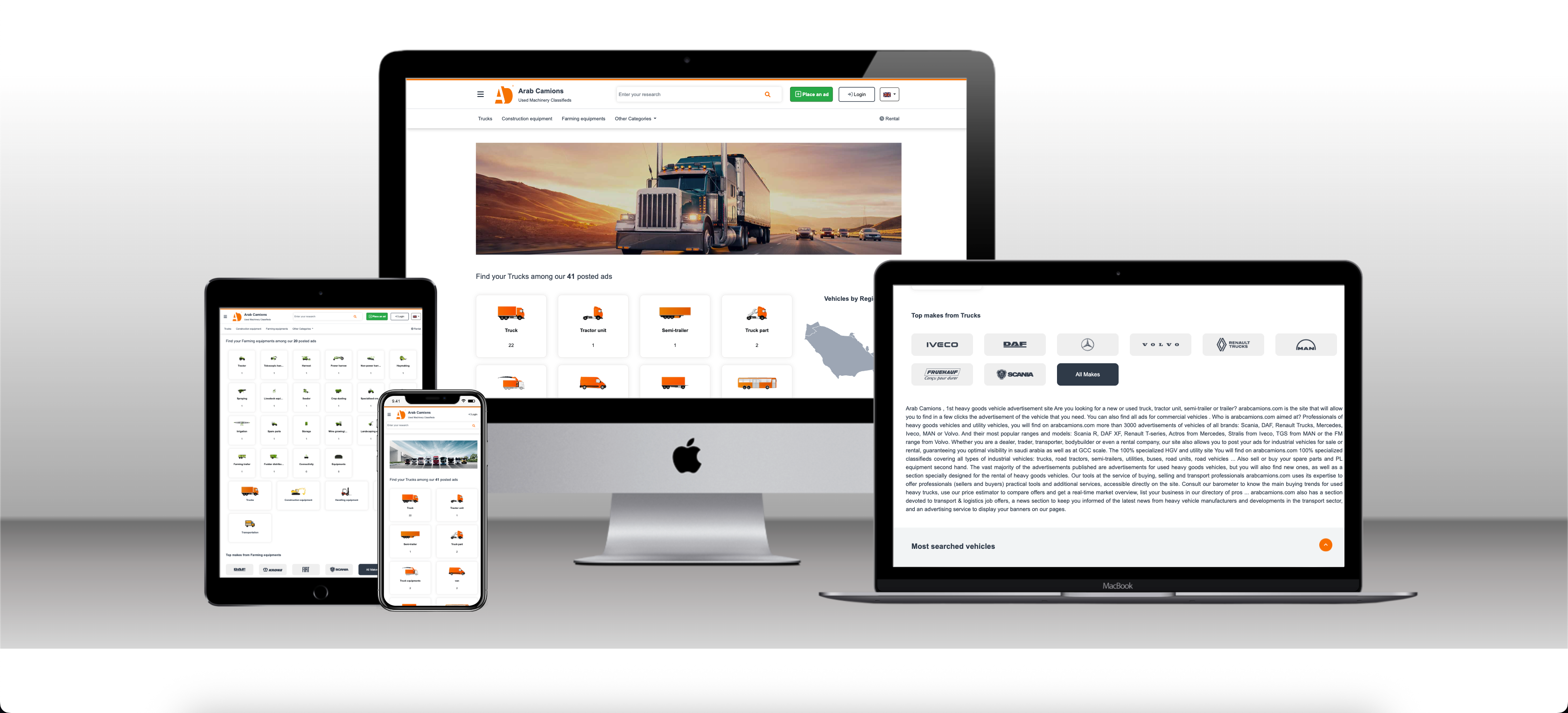 Arab Camions Project – A Fully Integrated Truck Trading Platform Developed by Geel Tech