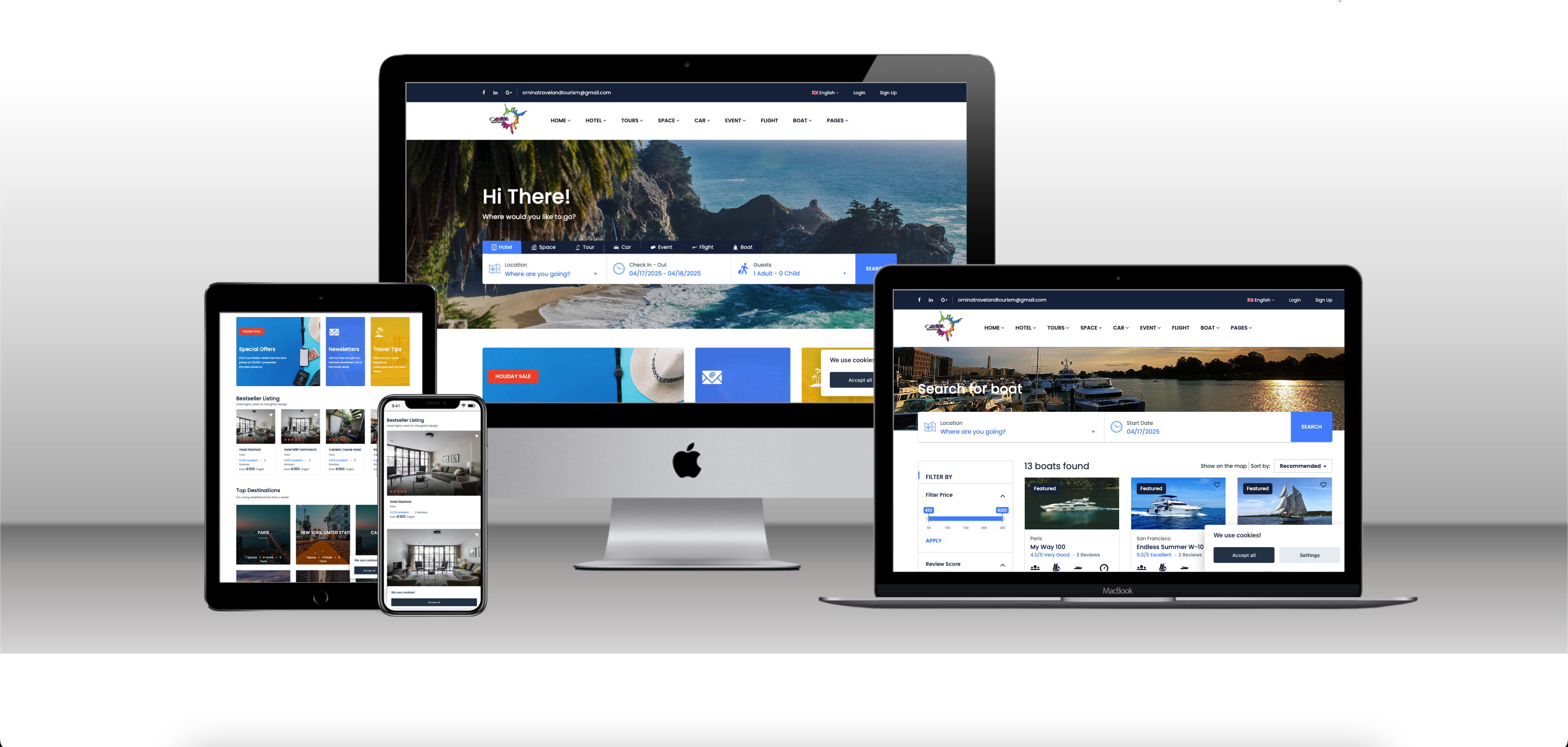 Ornina Travel Project – A Complete Travel & Tour Booking Platform by Geel Tech