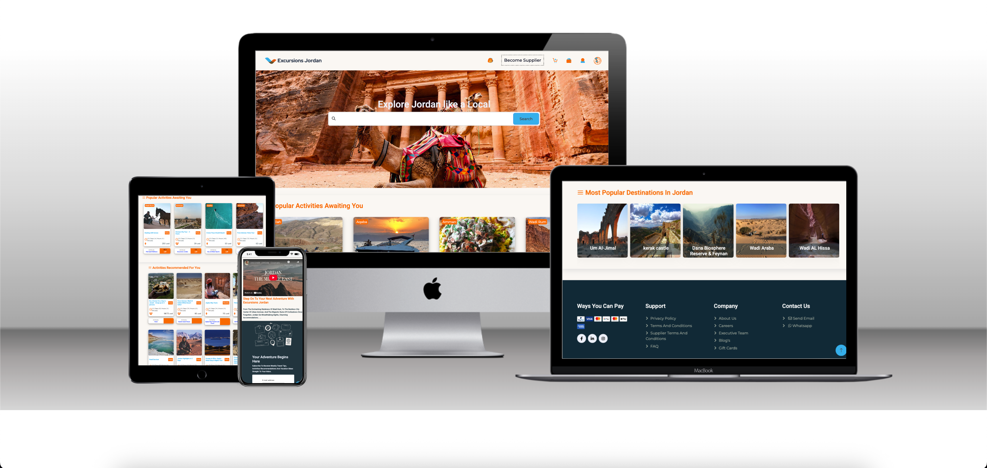 excursionsjordan.com Project – A Complete Digital Platform for Tours in Jordan by Geel Tech