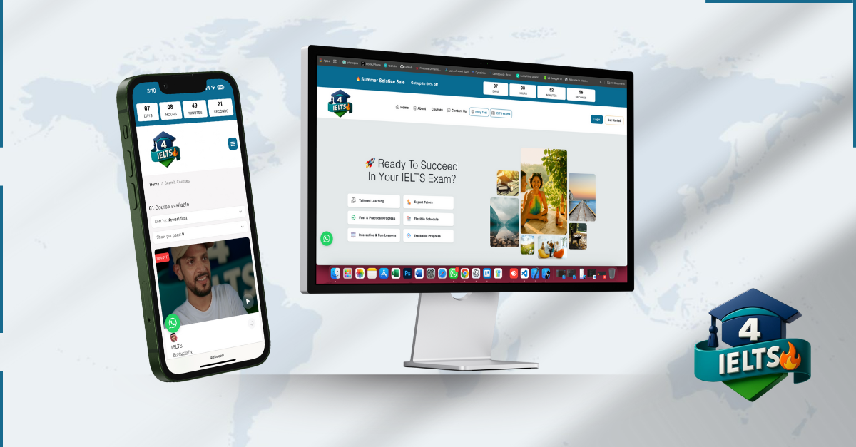 منصة 4IELTS – مشروع تعليمي رائد من تطوير شركة جيل تك